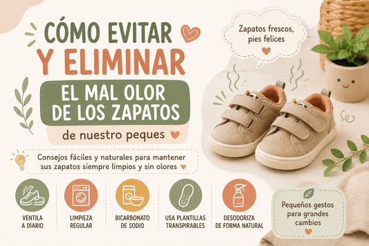 Cómo evitar y eliminar el mal olor de los zapatos de nuestro peques