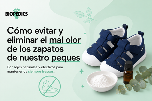 Cómo evitar y eliminar el mal olor de los zapatos de nuestro peques