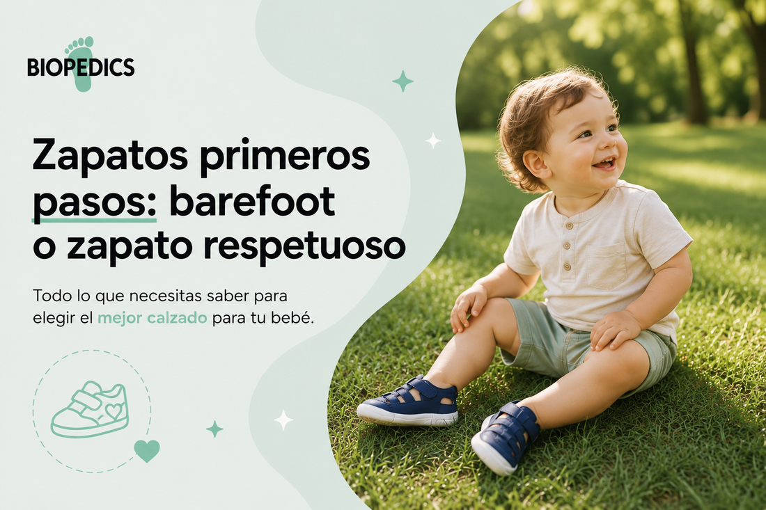 calzado primeros pasos respetuoso para niños y bebes barefoot