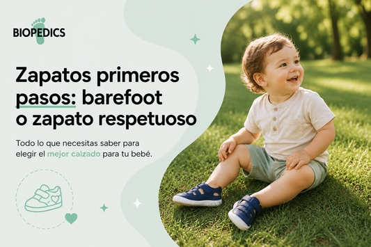 calzado primeros pasos respetuoso para niños y bebes barefoot
