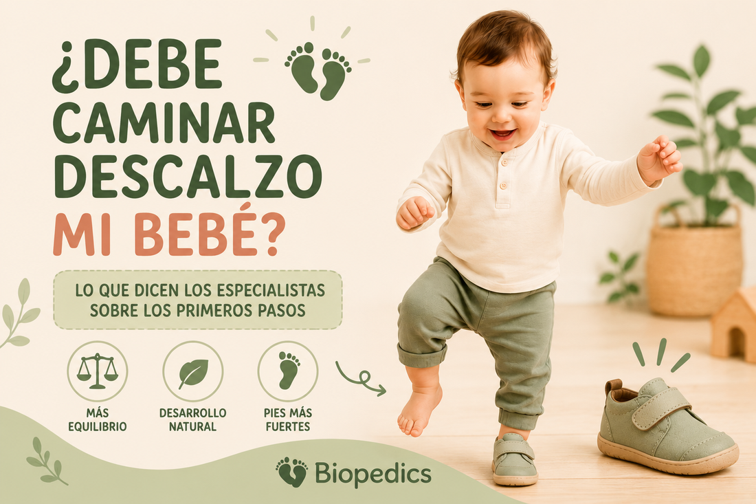 hasta que edad debe andar el bebé descalzo