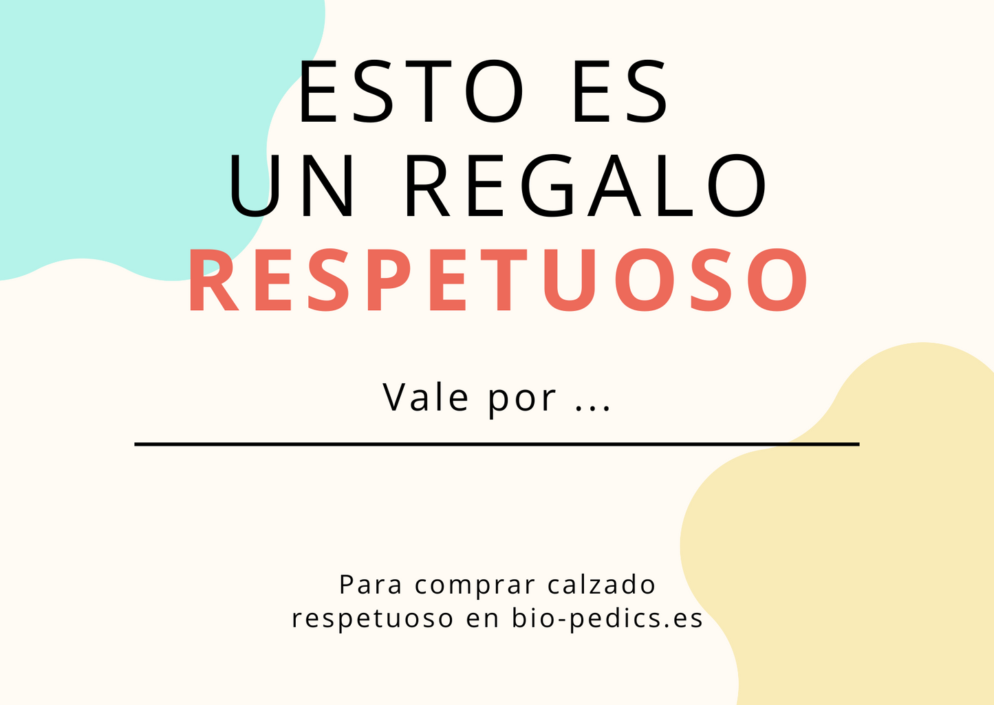 Tarjeta Regalo Biopedics